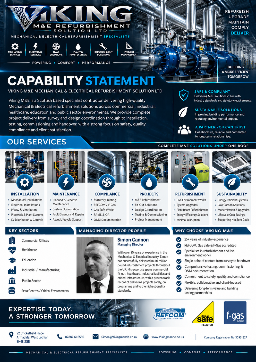 Viking M&E Capability Statement document preview